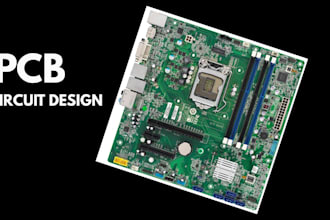 do pcb circuit board, schematic design hardware development or pcb assembly