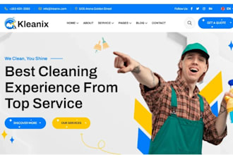 cleaning service office window cleaning website booking koala website launch27