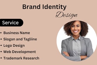 create minimalist business, company  logo and complete brand kit design for you