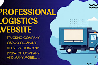 build logistic website, frieght, trucking, courier cargo website