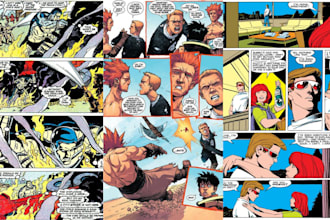 graphic novel comic book artist comic page cartoon character comic illustration