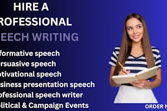 write you the most perfect speech for any situation