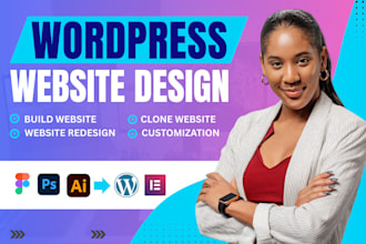 clone figma canva html wix to wordpress and redesign website