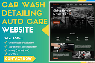 design car wash car detailing auto detailing  website car dealership car rental