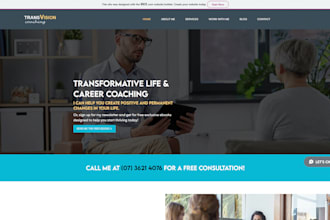 healthcare life coaching website home care website consulting booking webslte