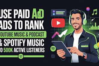 use paid ads to rank youtube music youtub podcast spotify podcast spotify music
