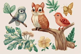 make any floral, animal or botanical art
