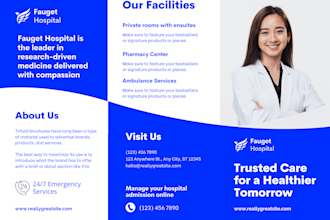 design flyer and brochure for clinics, medical, and healthcare services