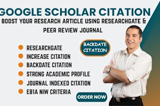 increase google scholar citation, backdate citation using journal, researchgate