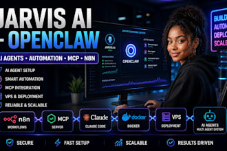 setup openclaw jarvis ai mcp claude code vps docker ollama obsidian n8n ai agent