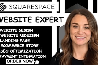 build or remodel a squarespace landing page and create a responsive squarespace