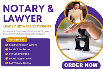 notary website law firm website notary logo notary leads notary website