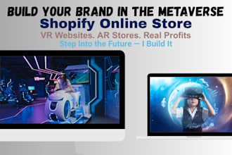 design virtual reality store website augmented reality shopify store