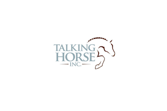 create unique talking horse logo