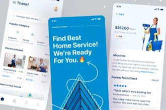 develop on demand handyman service booking app,  cleaning app, laundry app