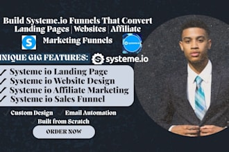 build syteme io affiliate marketing, systeme io landing page, systeme io website