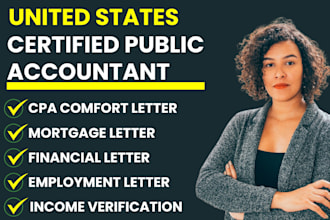 audit financial statement, CPA audit, sign US CPA letter, income verification