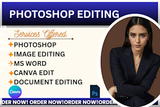 create, format, design and redesign your ms word document and photoshop document