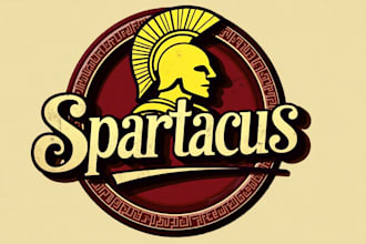 design high quality spartacus logo with free source file