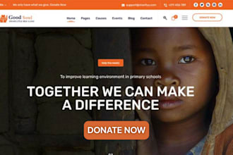 design non profit 501c3 charity donation ngo fundraising crowdfunding website