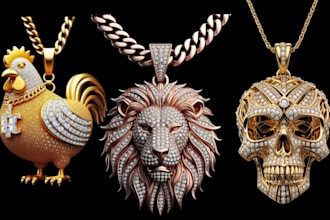 3d jewelry design icedout jewelry 3d cad jewelry rendering 3d jewelry animation