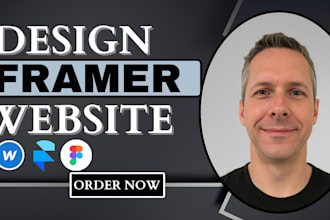 build modern framer website or landing page from figma, framer developer