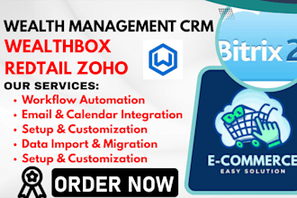 setup wealth management junxurecrm thryv wealthbox crm redtail bitrix24 zoho crm