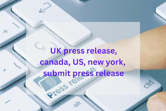 write UK press release, canada, US, new york, submit press release