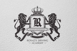 design luxury heraldic shield coat of arms family crest and emblem logo