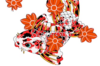 design unique illustrations in traditional japanese style