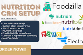 setup foodready flectra nutrium nutriadmin foodzilla triage nimble prospect CRM