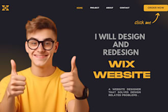 develop wix online course website, student website