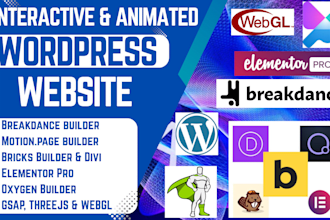 build gsap oxygen builder motion page interactive animated wordpress website