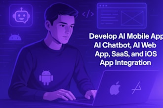 develop ai mobile app, ai integration ios app, ai web app, ai saas, ai chatbot