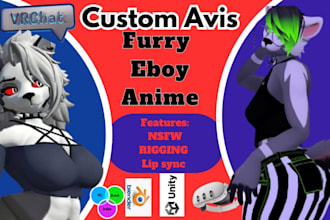 create custom 3d avatar, furry ,anime,nsfw