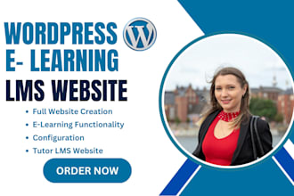 develop wordpress lms website, elearning wordpress lms website, tutor lms pro