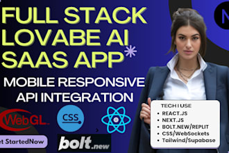 build, fix lovable ai saas app using bolt new react, nextjs, v0, supabase, codex