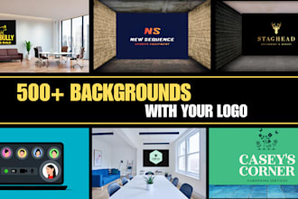 design fully customized zoom virtual background for you
