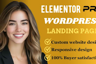 design premium wordpress website with divi, astra or elementor pro