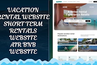 design vacation rental website short term rentals website air bnb website