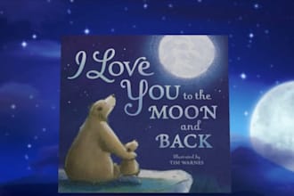 create a animated children book trailer and book promotion