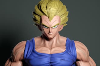 sculpt anime style characters for 3d printing