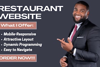 create restaurant website online food ordering food website wordpress website