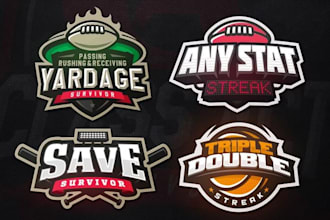 design hockey logo, gaming, sports, and basketball
