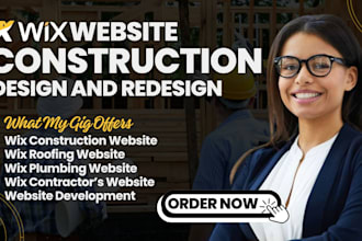 build fine construction, roofing, plumbing, cleaning, contractor website on wix