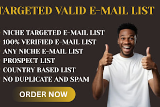 generate niche targeted email leads through manual research