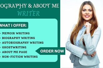 write your memoir biography autobiography writing ghostwriting about me