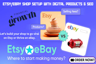 launch and optimize your etsy ebay shop, trendy digital products and winning SEO