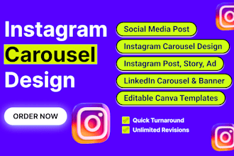 do instagram carousel, social media post design, canva carousel, linkedin post