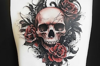 make tattoo design, realistic tattoo art